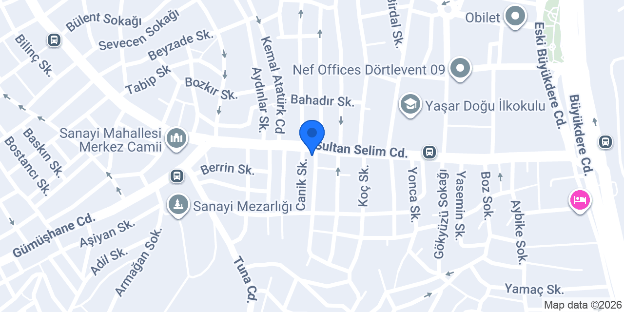 Evshop Kağıthane konumu