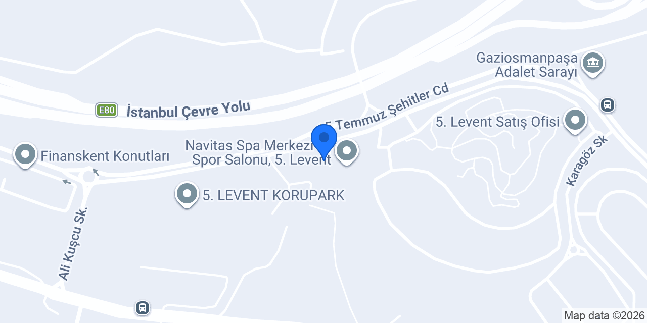 5. Levent Residence A1-A2 konumu