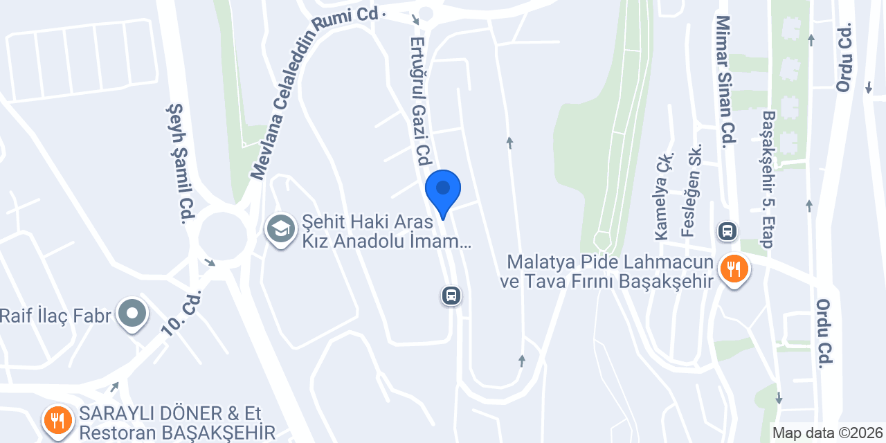 BEYAZ KALEM KURS BAŞAKŞEHİR konumu