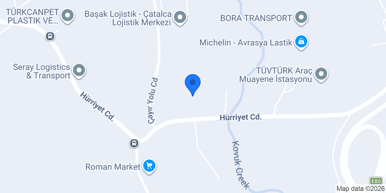 RUME TİCARET - ÇATALCA AHŞAP PALET konumu