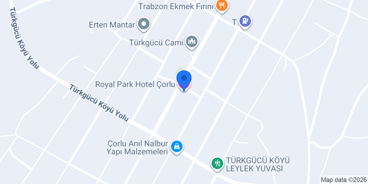 Royal Park Hotel Çorlu konumu