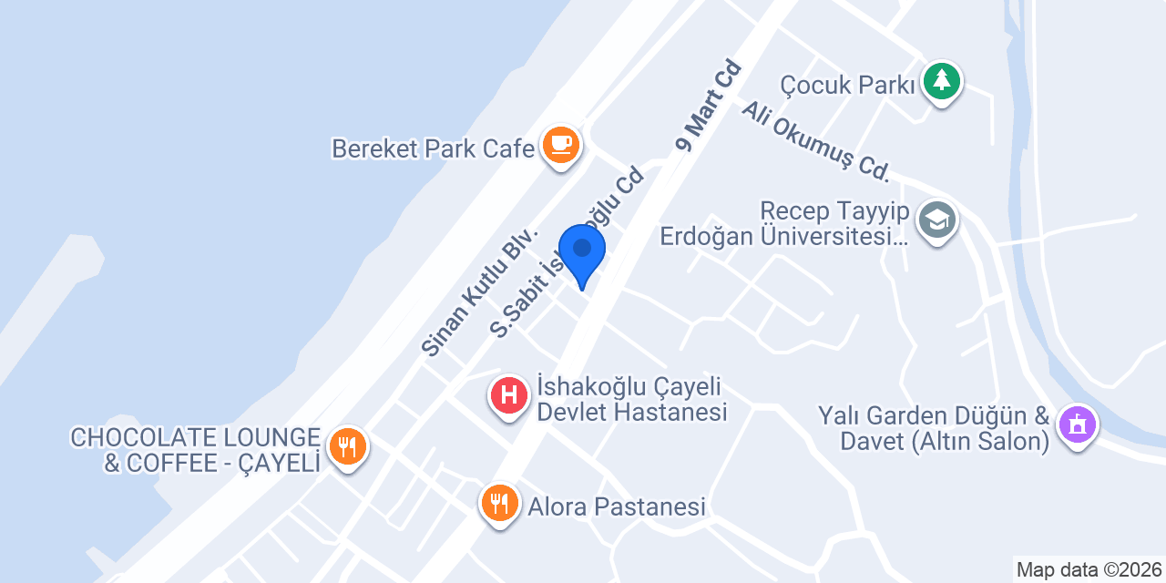 Sürat Kargo Çayeli Şube konumu