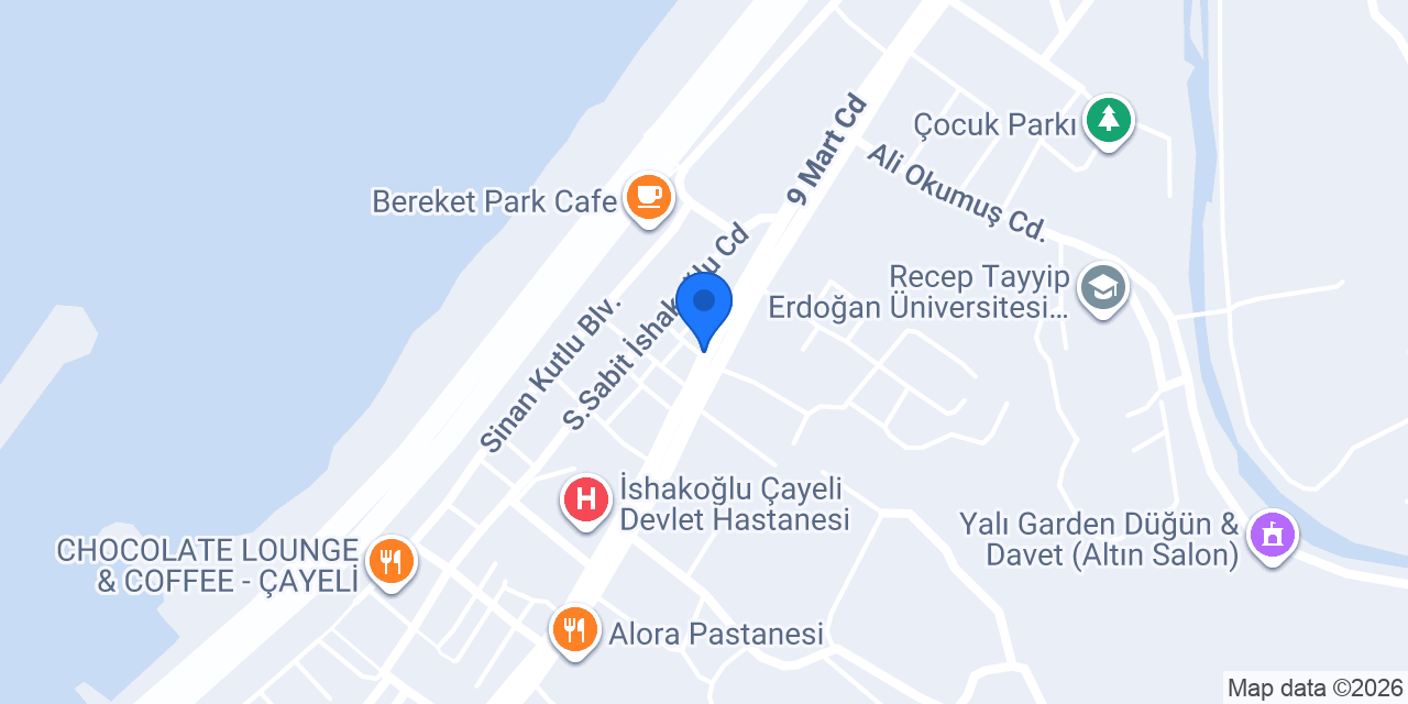 Morgül Çayeli Çay konumu