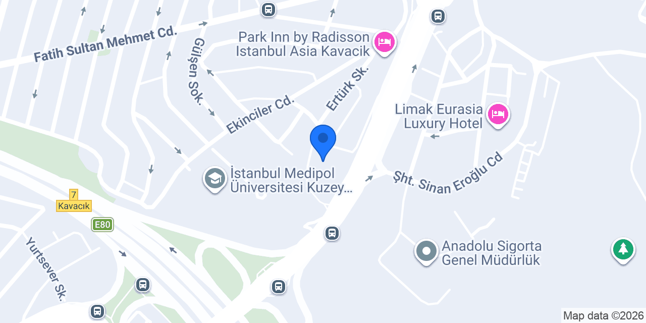 Bilek Hotel Kavacık konumu