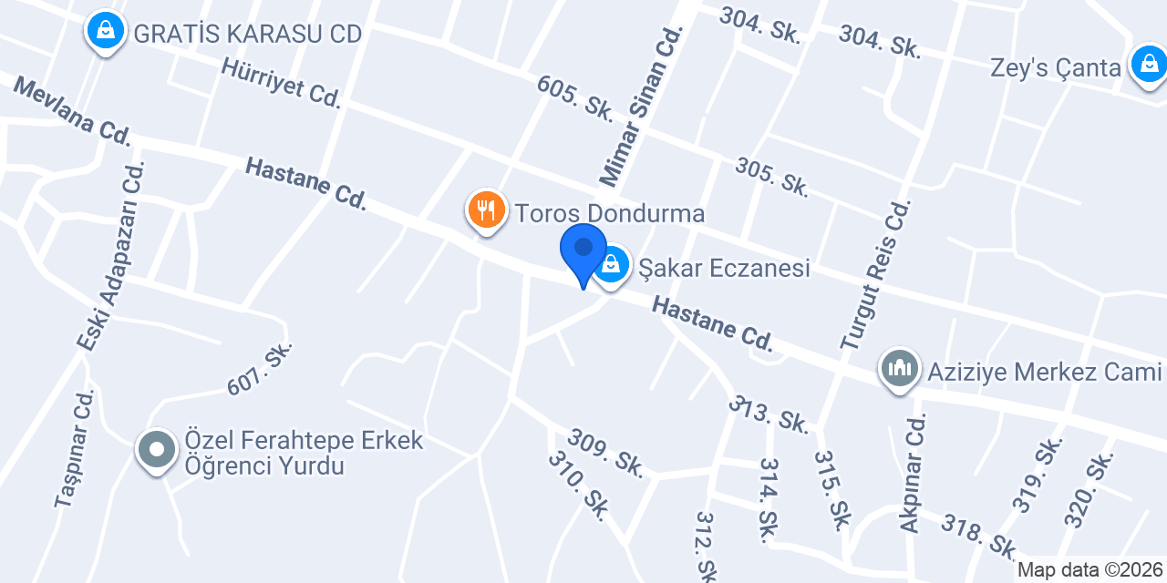 Karasu Bereket Teknik Servis konumu