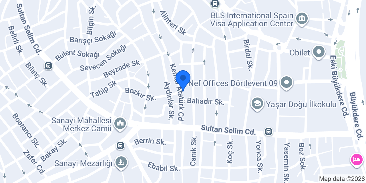 Ak Yapı Mobilya Dekorasyon konumu