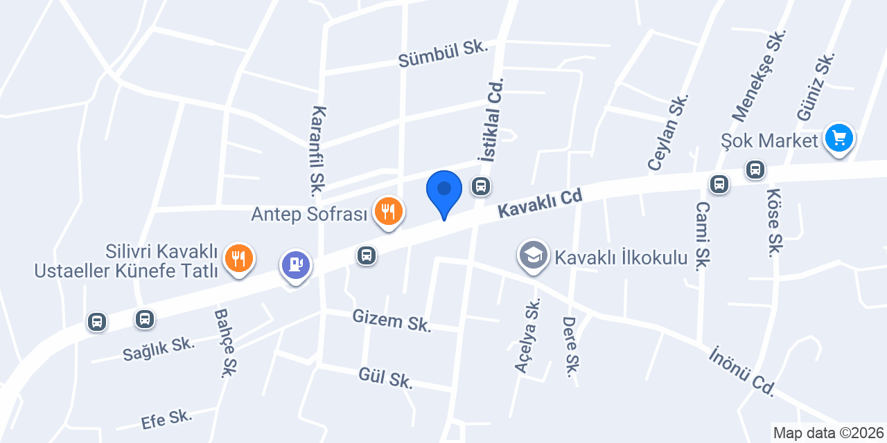Çakıl Kasap kilo ile et konumu