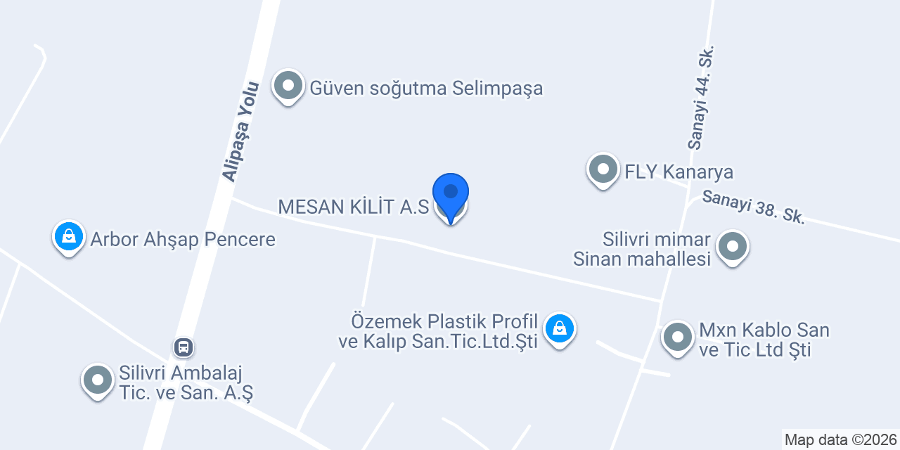 MESAN KİLİT A.S. konumu