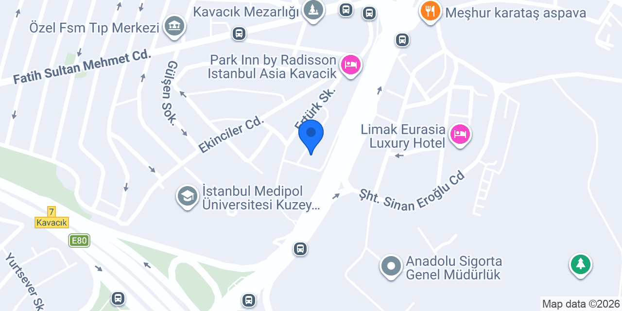 ebebek Kavacık konumu
