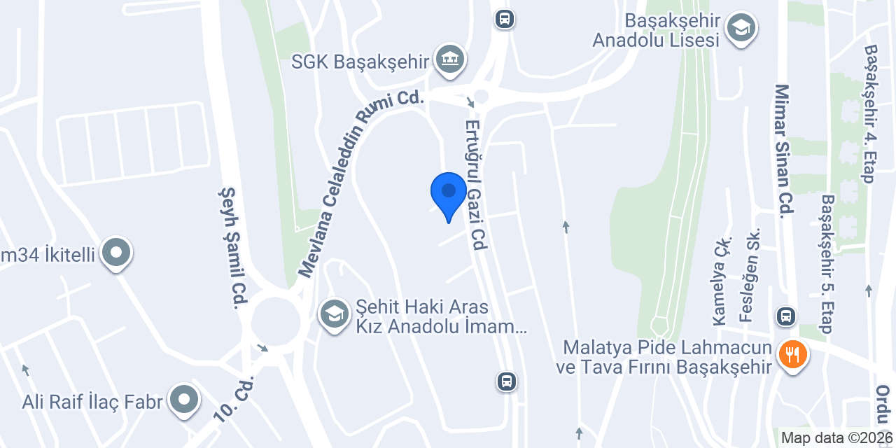 Başakşehir Klima Servisi konumu