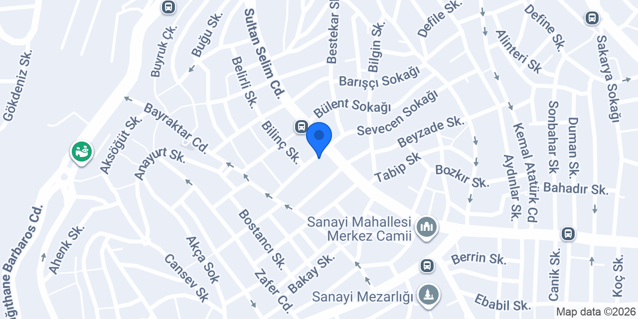 Yener Aksesuar konumu