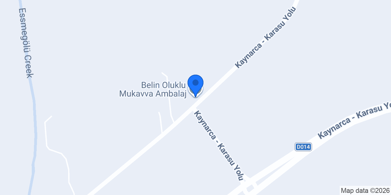 Belin Oluklu Mukavva Ambalaj konumu