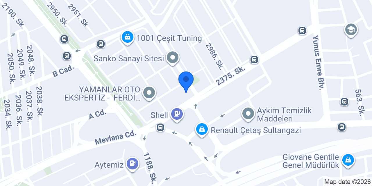 Çağlar Sigorta Ltd.Şti. konumu