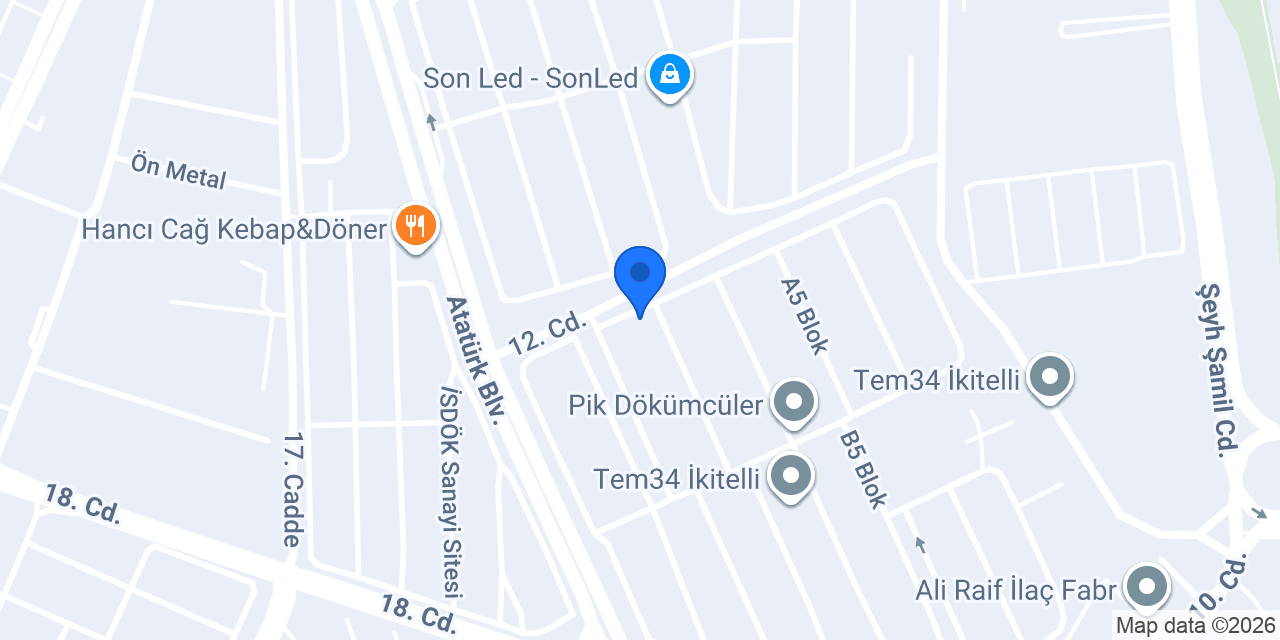 Ceymak Yapı Makine konumu