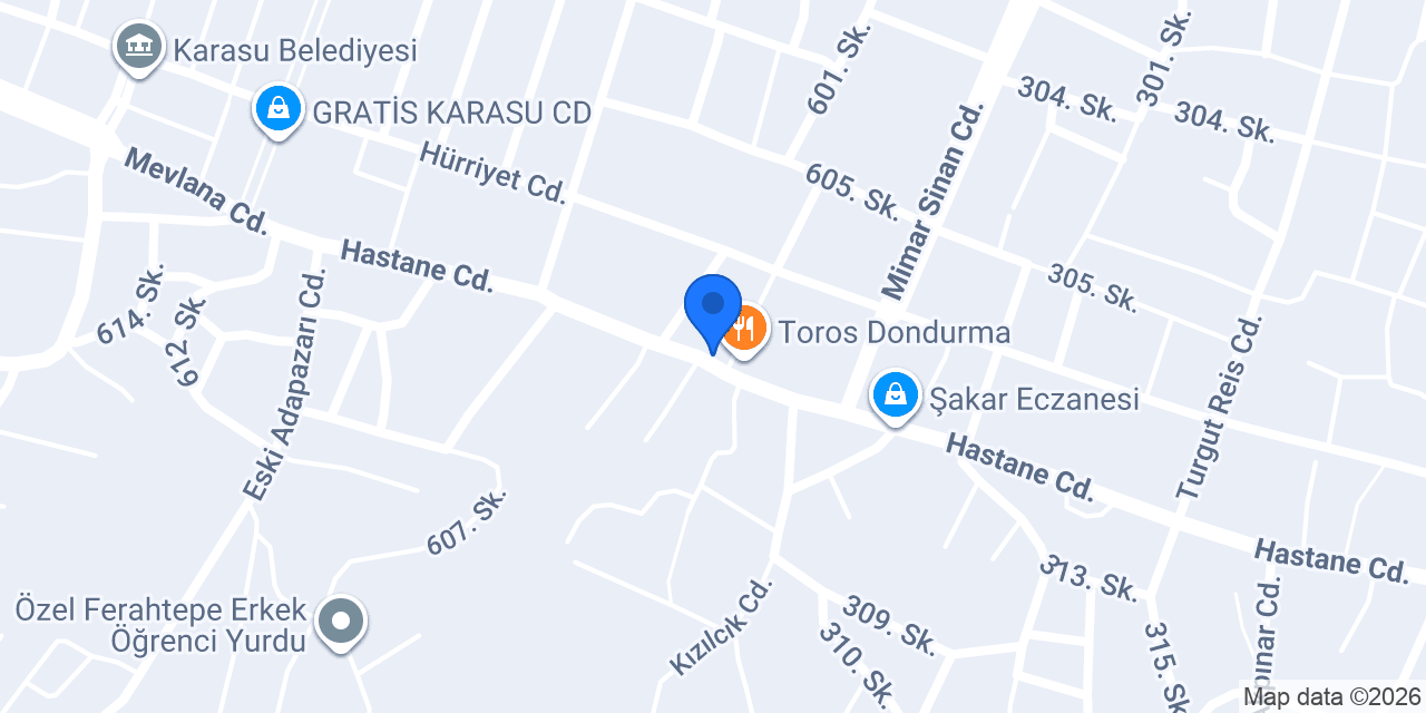 TimTim Pizza konumu