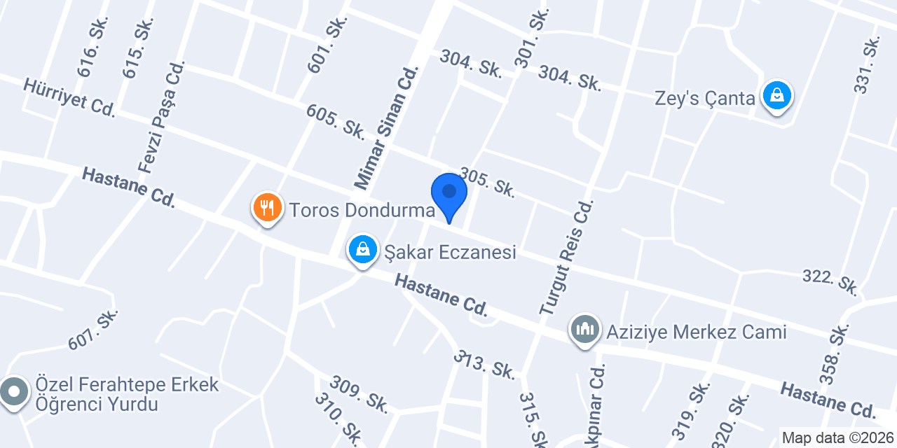 Sezi Eratik Ortaokulu konumu