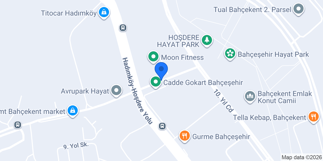 Bahçekent Cadde OUTLET AVM konumu