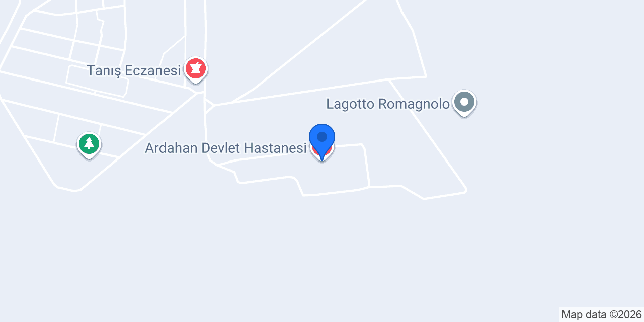 Ardahan Devlet Hastanesi konumu