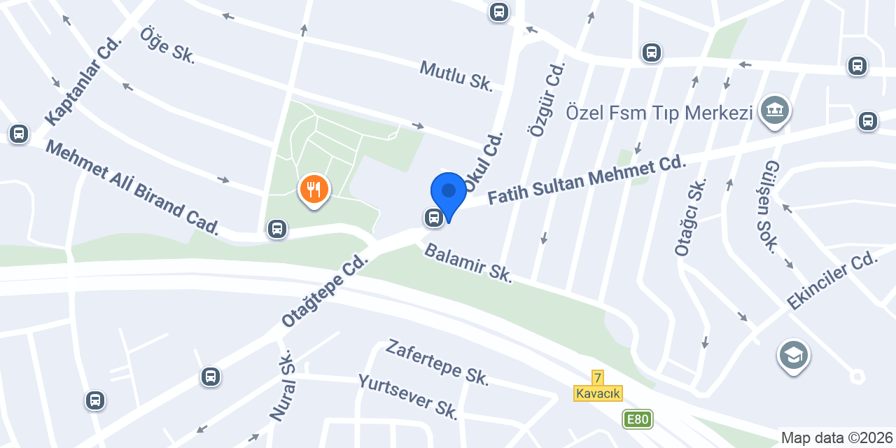 ÇENGELKÖY BÖREKÇISI KAVACIK ŞUBESİ konumu