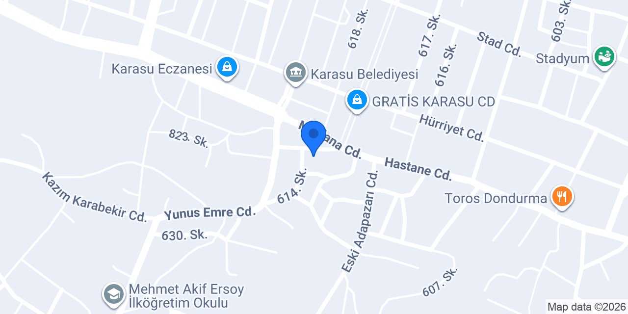 Karasu Teras konumu