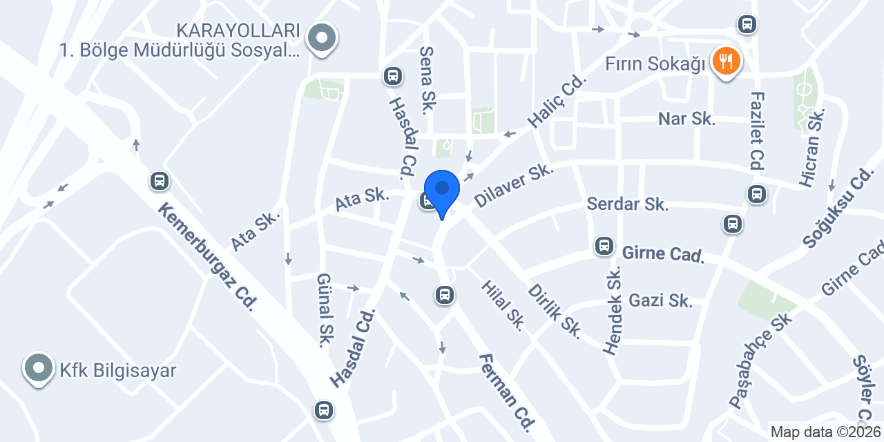 Kağıthane Hamidiye Özdamla Sürücü Kursu konumu