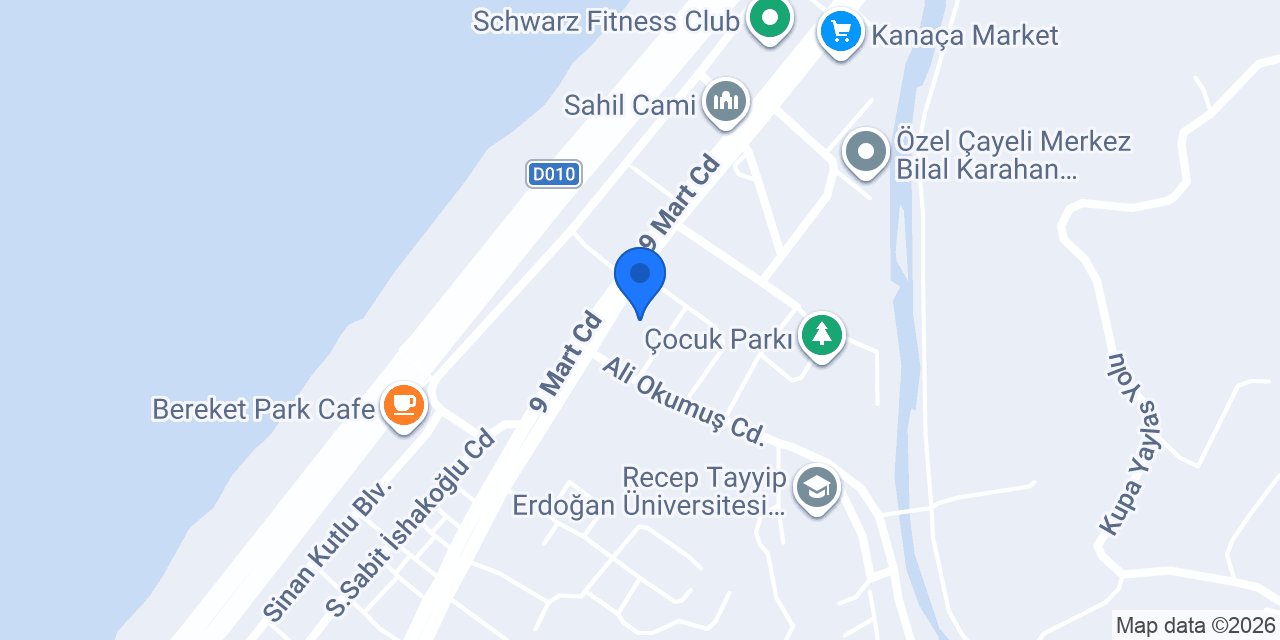 Çayeli Müzik Okulu konumu