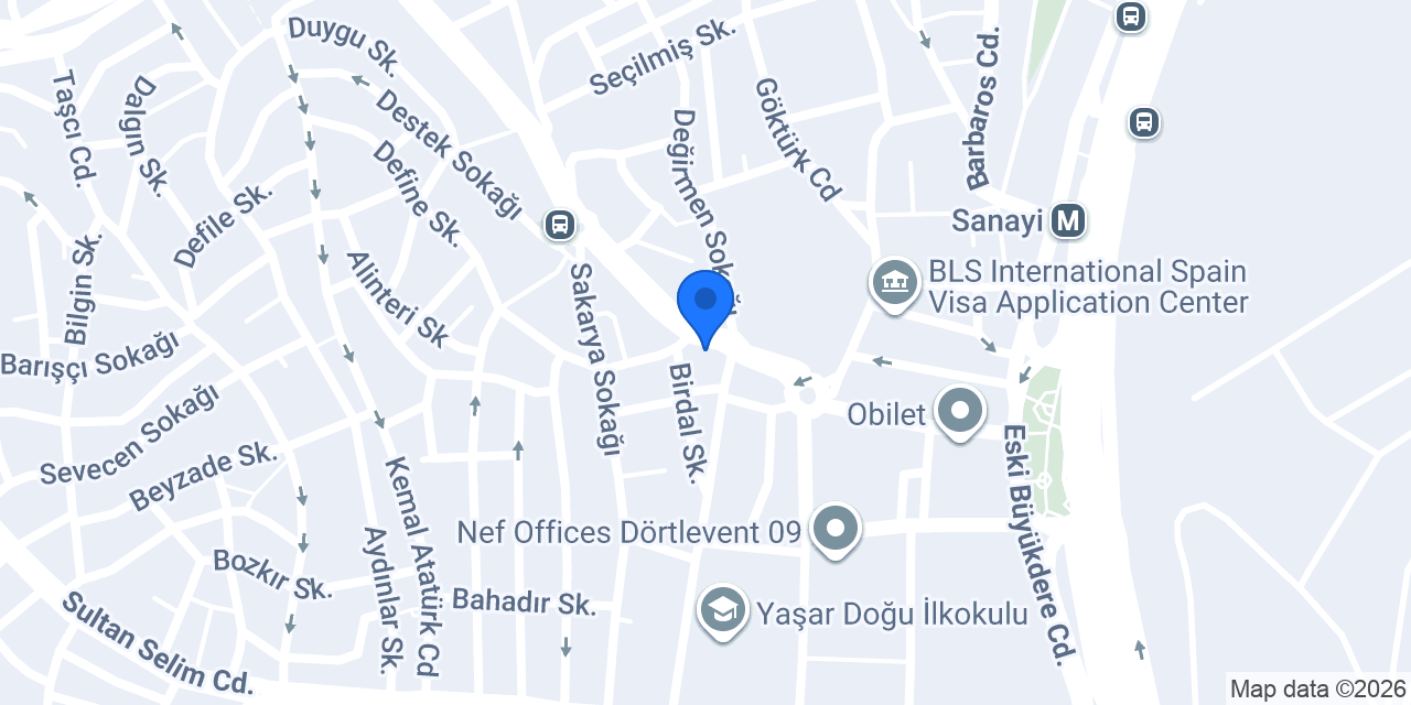 Fizyoterapist Ümran Bişkiner konumu