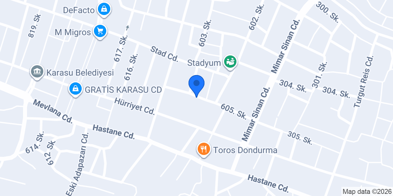 Karasu doğalgazcı konumu