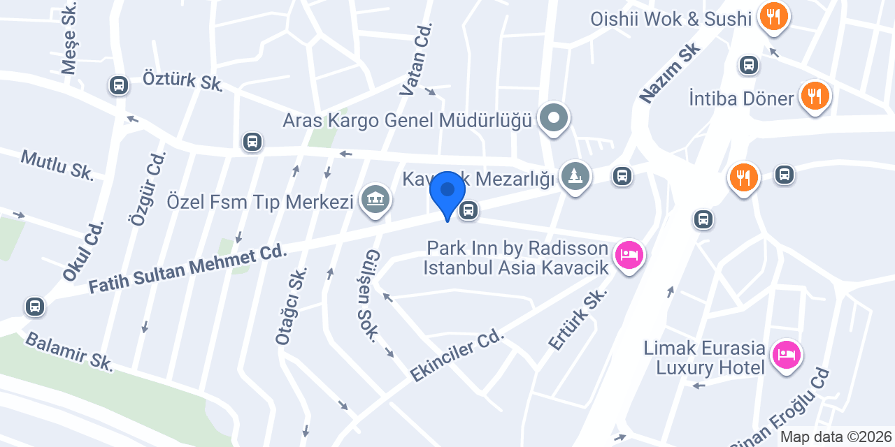 Mina Peruk Kuaför konumu