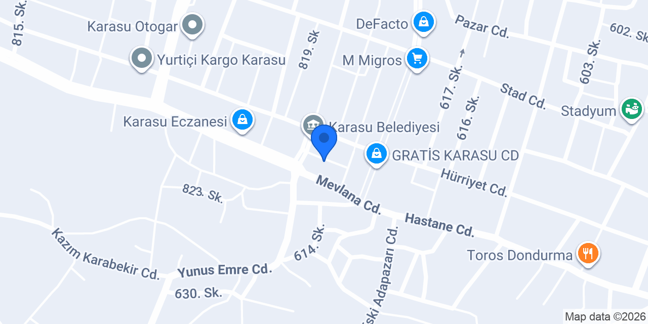 Karasu PS4 İnternet Cafe konumu