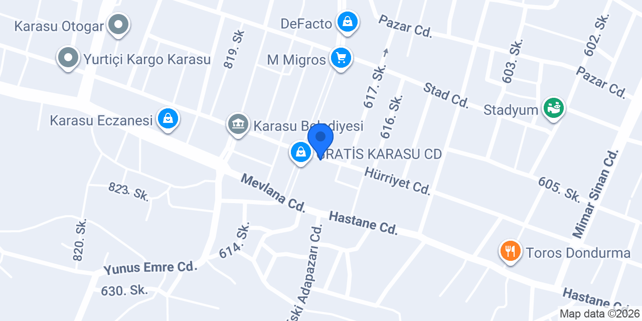 İŞLER KİTABEVİ KARASU ŞUBE konumu