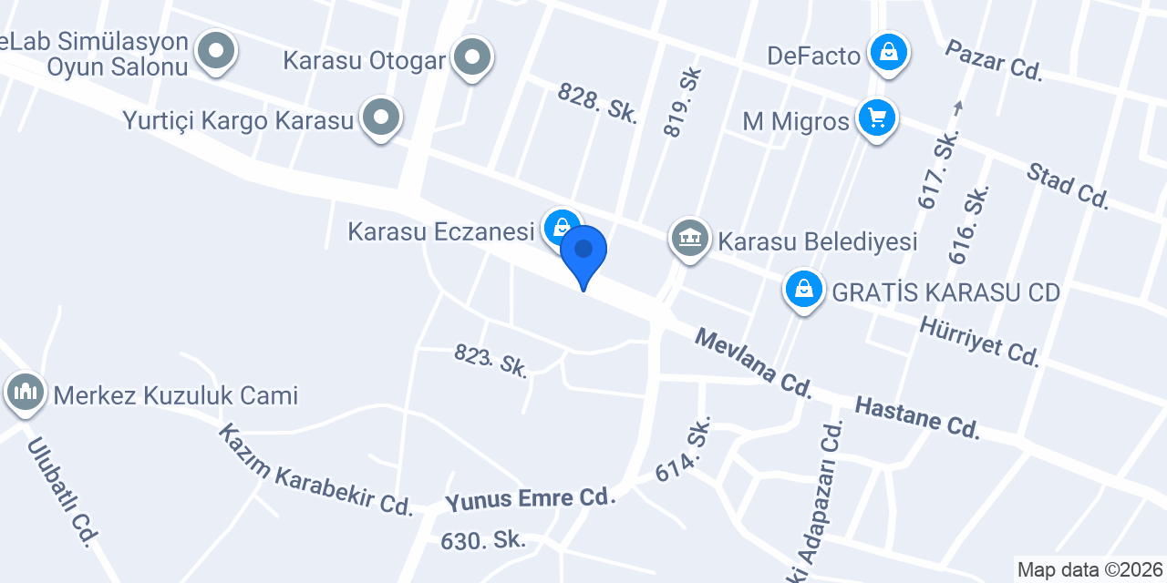 Diş Hekimi Esra DÜLGER konumu