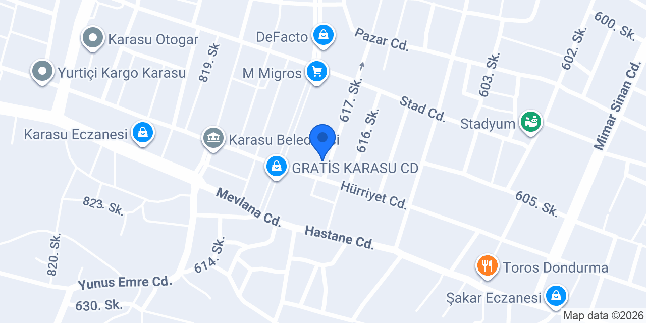 ÖzserNeo Sigorta Karasu Şubesi konumu