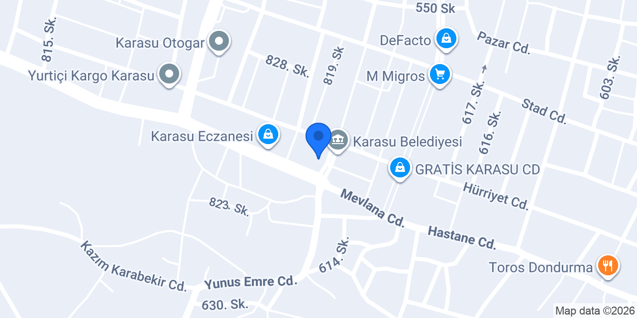 EYG EMLAK KARASU konumu