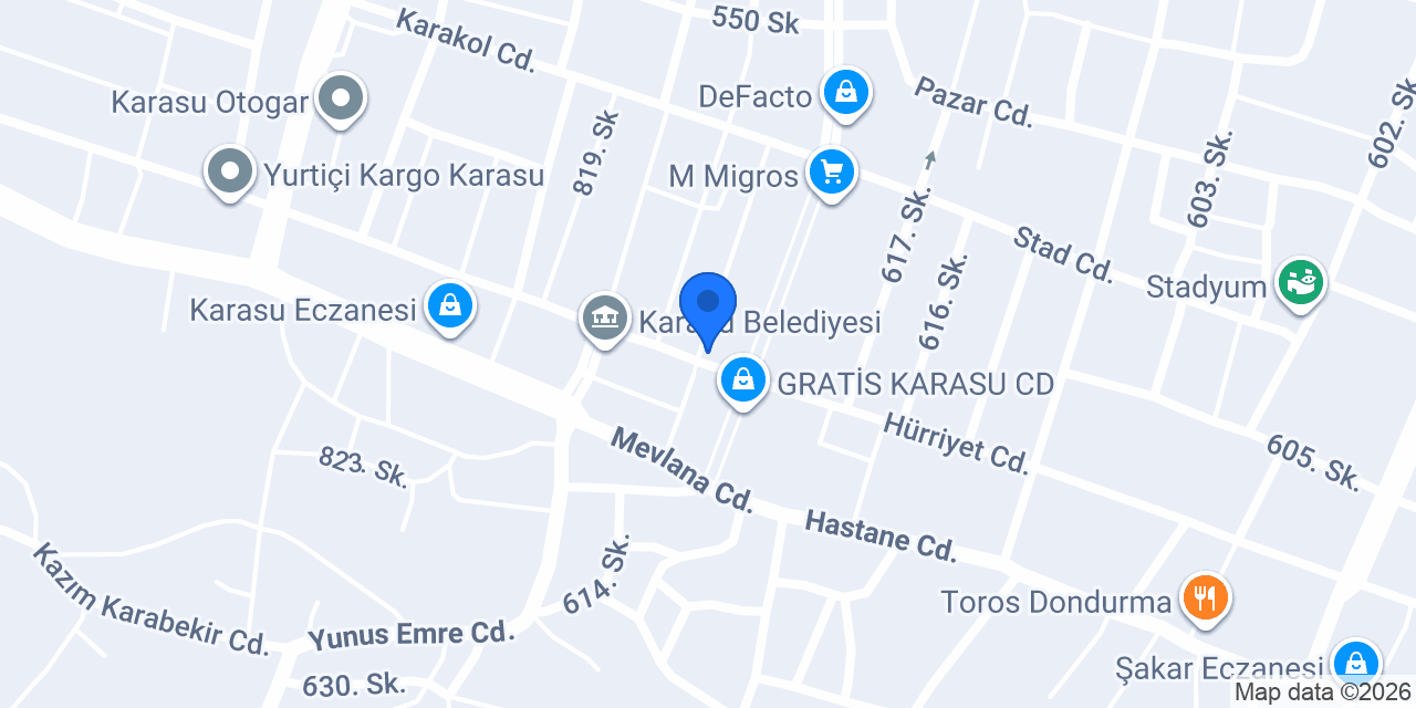 Özgür Eczanesi konumu