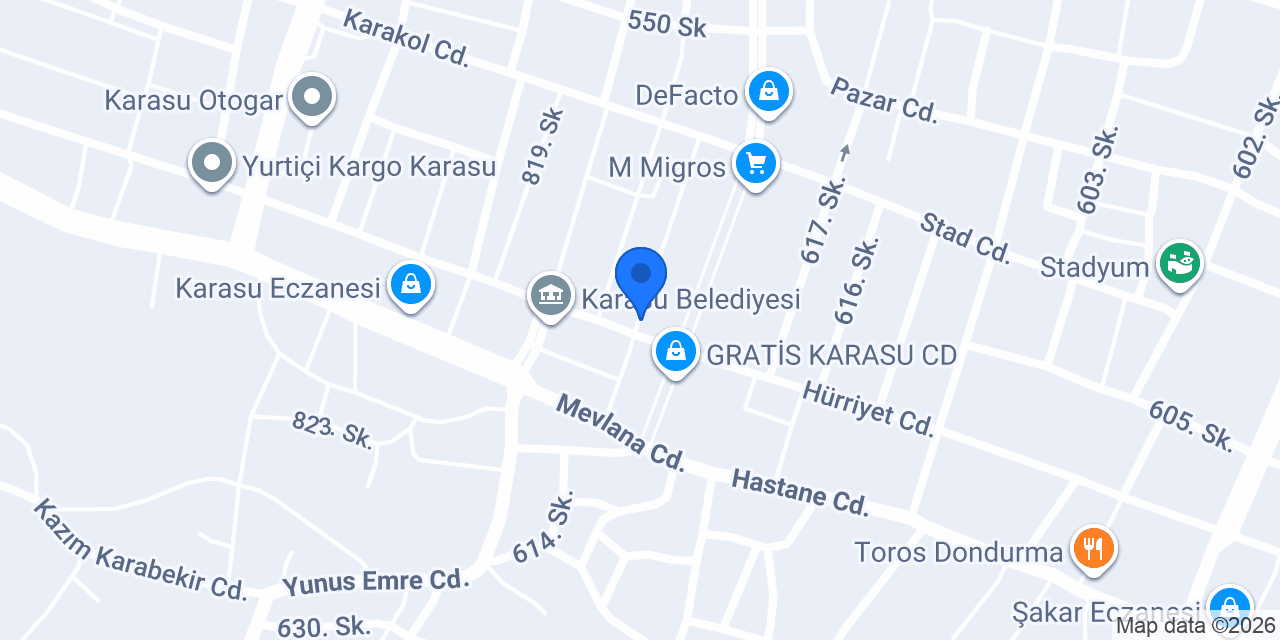 Ekrem Coşkun Döner Karasu konumu