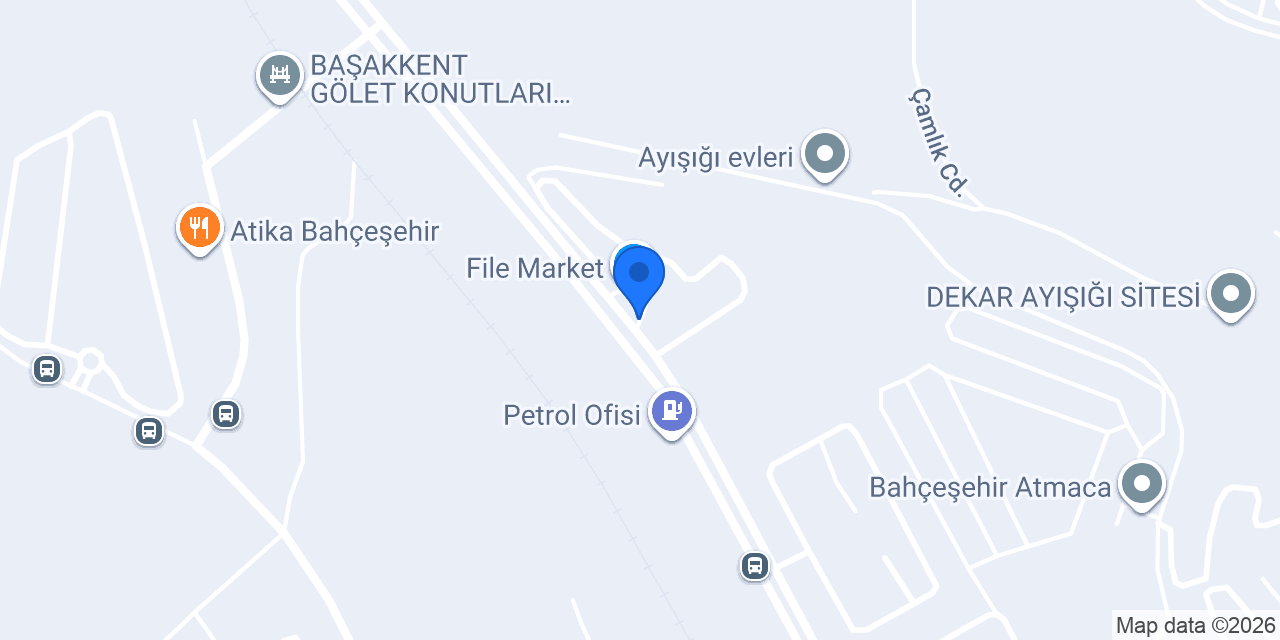 Marlet Pastaneleri Bahçeşehir Şubesi konumu