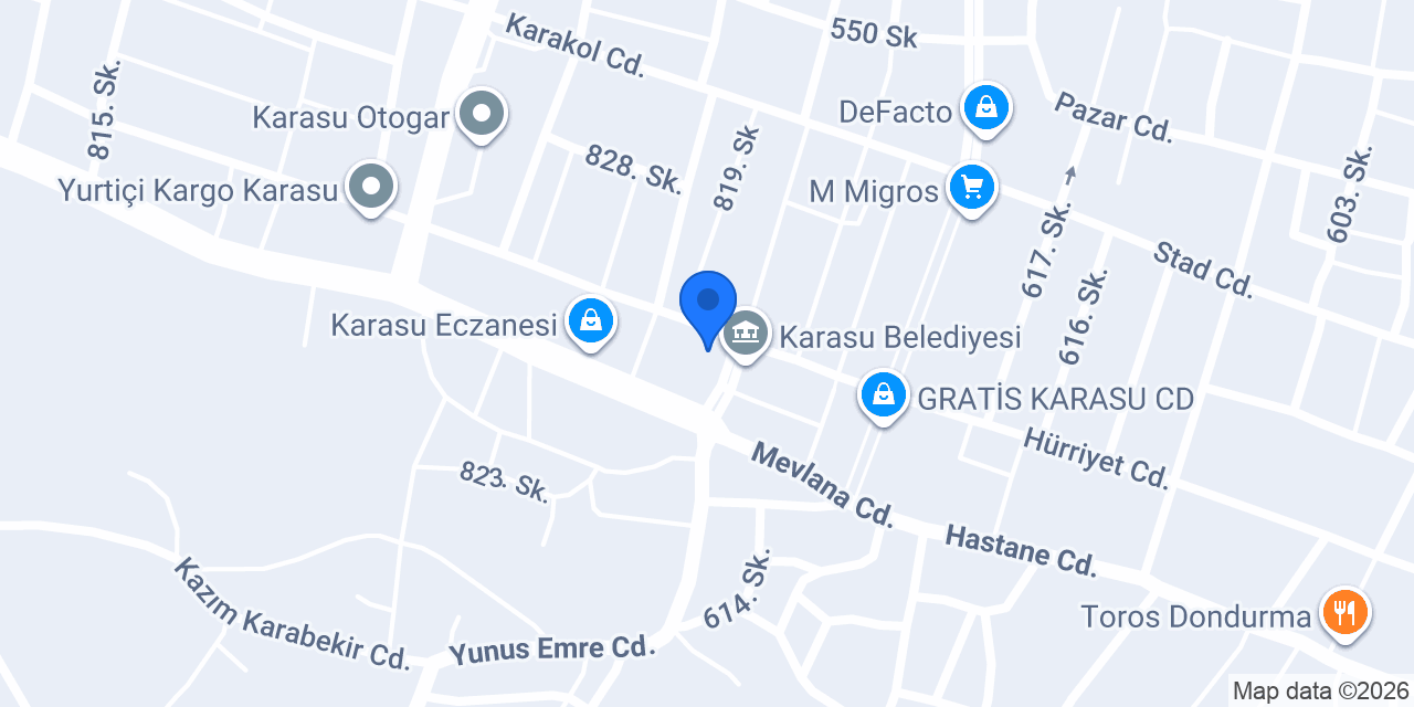 Karasu Avukat Av.Kader Uyar konumu