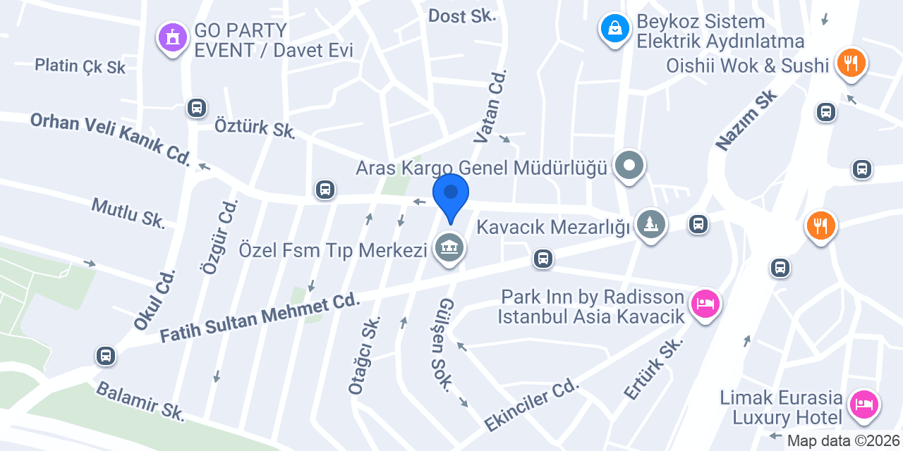 Albaraka Türk Kavacık Şubesi konumu