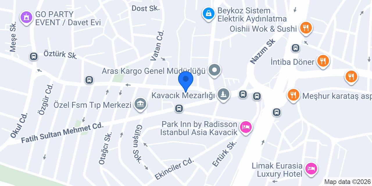 Burger@ Kavacık konumu