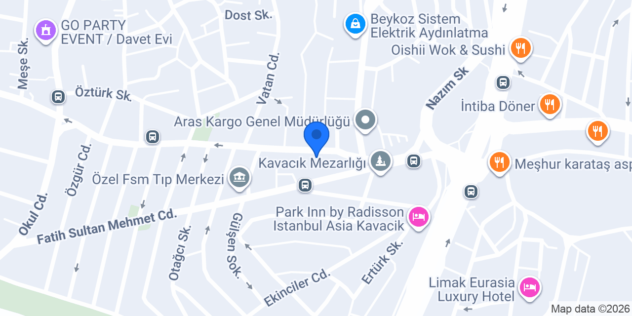 KAVACIK EVİM EMLAK konumu