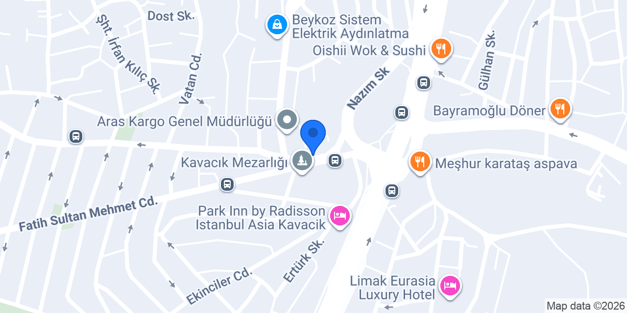 JSV Logistic - Estambul konumu