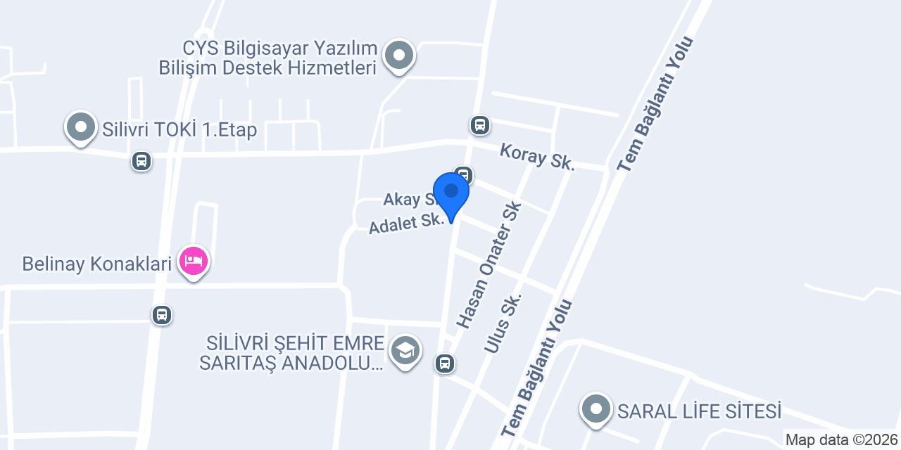 ÖZATA BAKLAVA SİLİVRİ konumu
