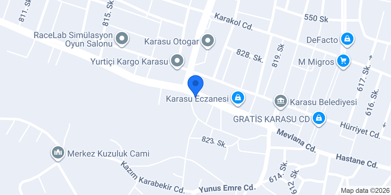 Oyun Adası Karasu konumu