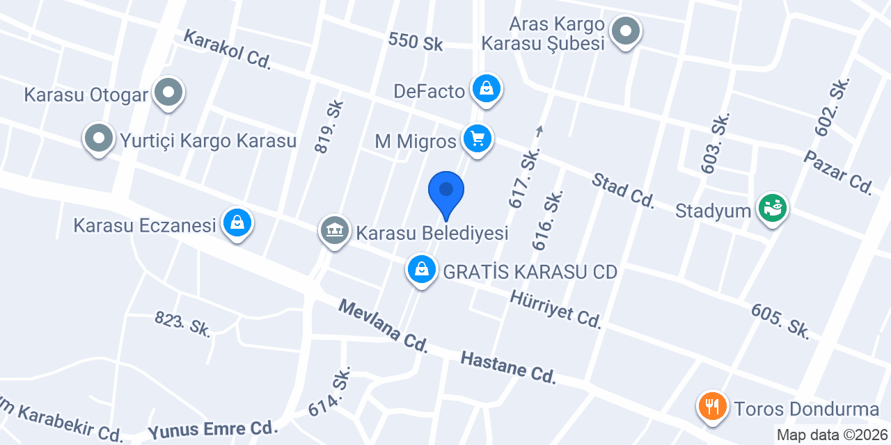 Arzum Kırtasiye konumu