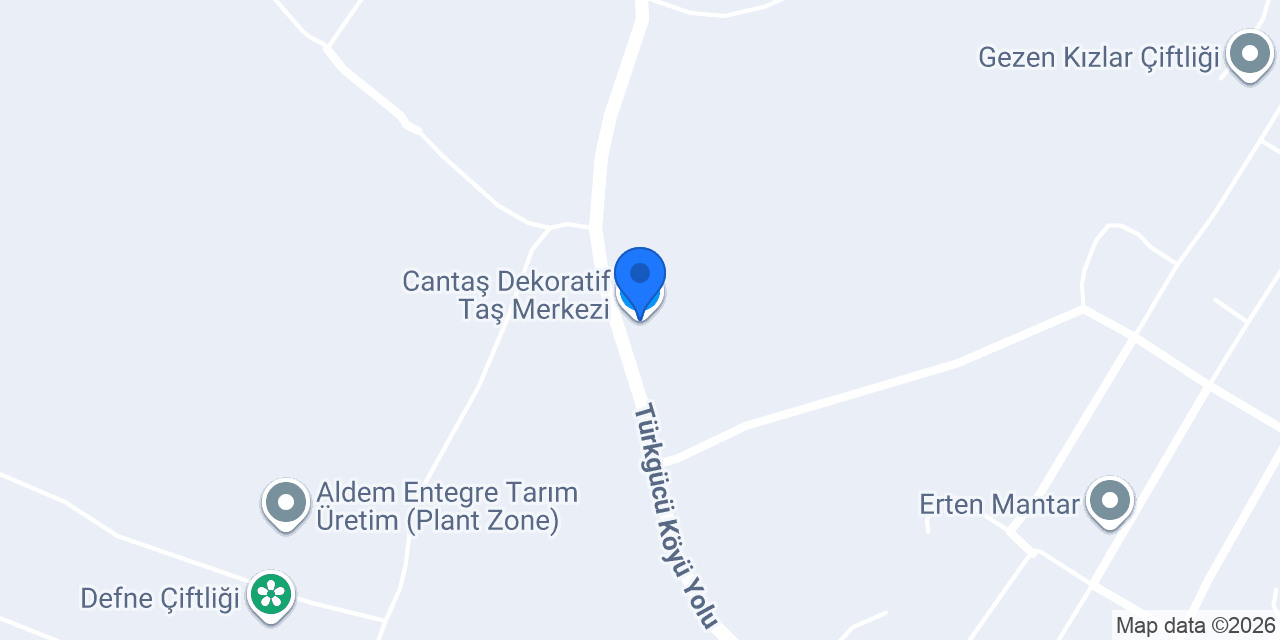 Cantaş Dekoratif Taş Merkezi konumu