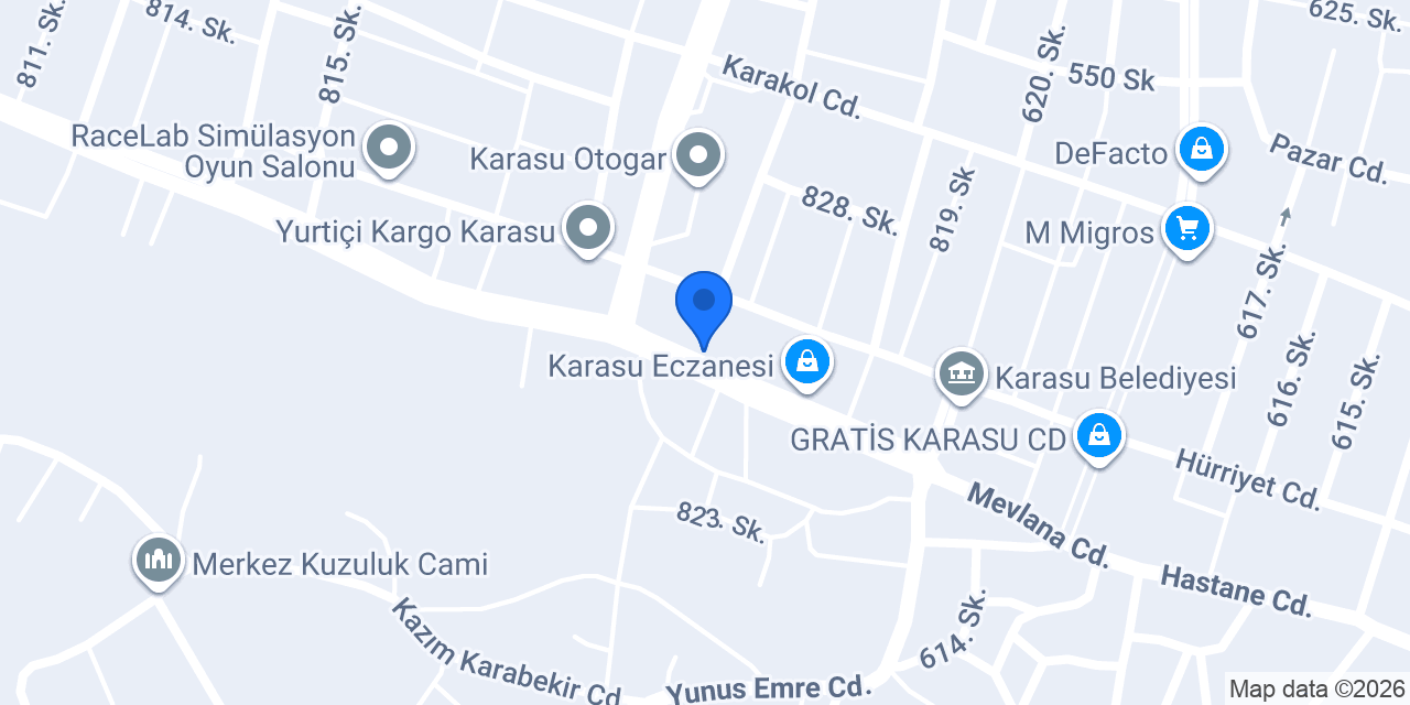 Ensar Ofset ve Matbaa konumu