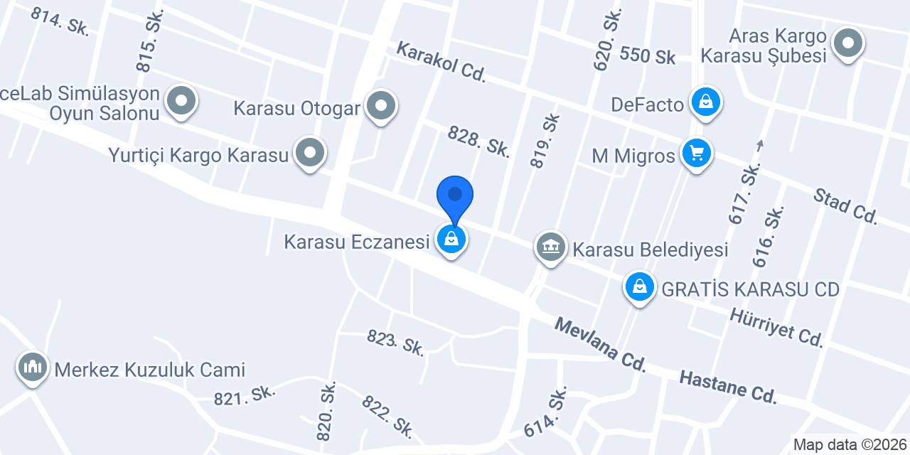 Karasu Elektronik konumu