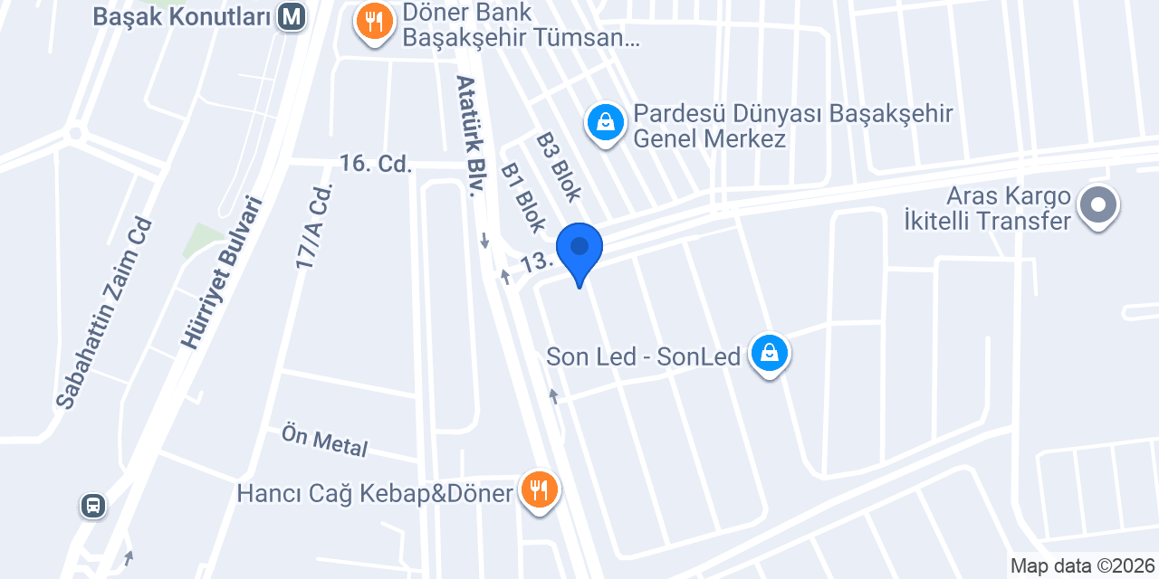 Lezzet pilavcısı konumu