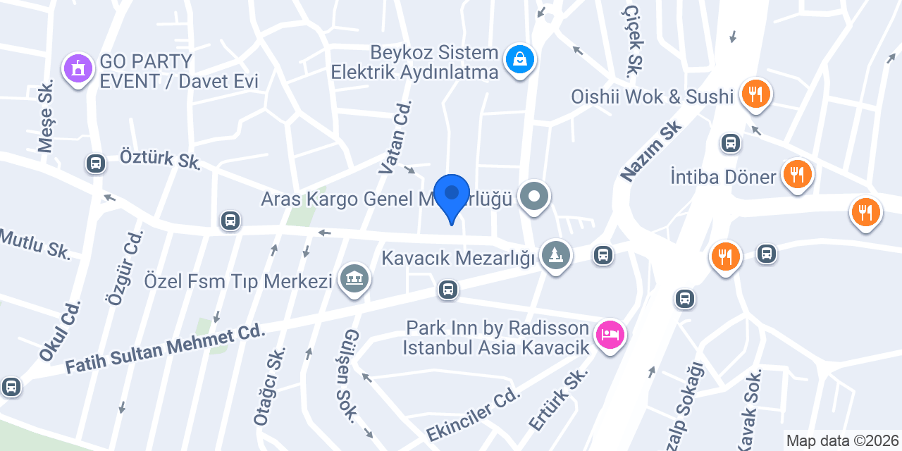 Emlak Katılım Kavacık Şubesi konumu